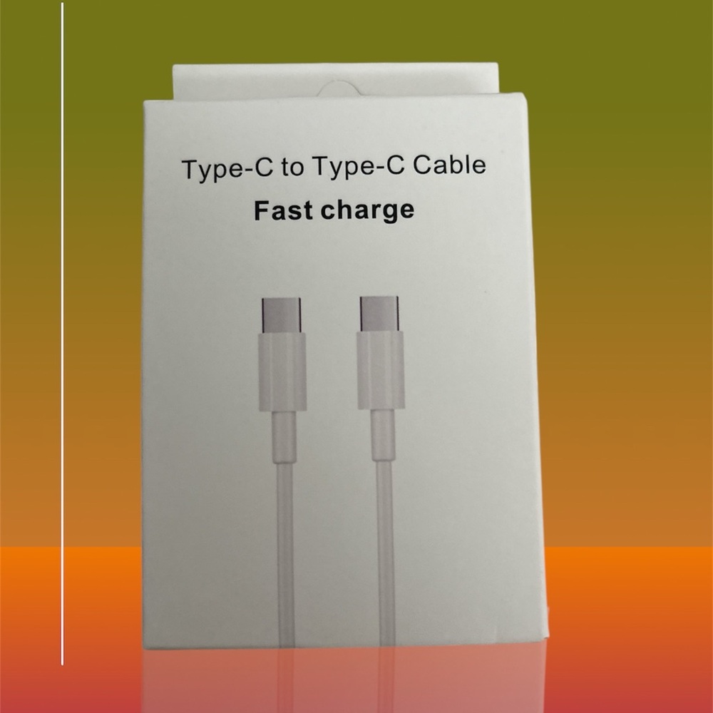 🌸. Type-C to Type-C Fast Charge Cable